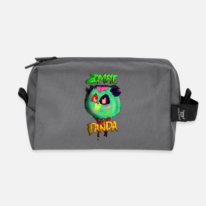 Zombie-Panda - Recycelte Kulturtasche - Anthrazit