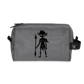 Goblin Ork Figur - Recycelte Kulturtasche - Anthrazit - Vorne
