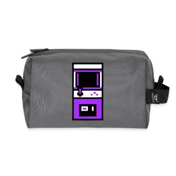 Nostalgischer Arcade Automat Gamer - Recycelte Kulturtasche - Anthrazit - Vorne