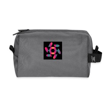 ART. DESIGN. GEEK. VINTAGE. GRAPHIQUE. MANGA - Trousse de toilette en tissu recyclé - anthracite - Devant