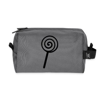 Lolly - Trousse de toilette en tissu recyclé - anthracite - Devant