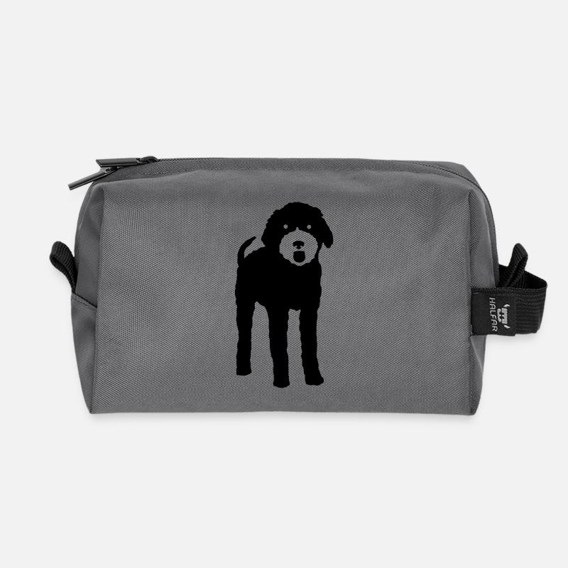 doodle - Recycelte Kulturtasche - Anthrazit