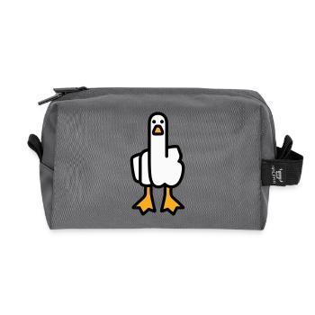 Oie de déclaration - Trousse de toilette en tissu recyclé - anthracite - Devant