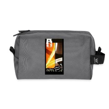 --_swag_orange_noir_blanc_grg_10tray_4_style_b - Trousse de toilette en tissu recyclé - anthracite - Devant