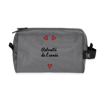 RETREAT OF THE YEAR - Recycled Toiletry Zip Bag - anthracite - Front