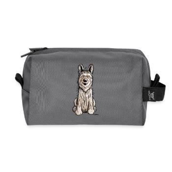 Berger Picard - Dog - Dogs - Gift - Recycled Toiletry Zip Bag - anthracite - Front