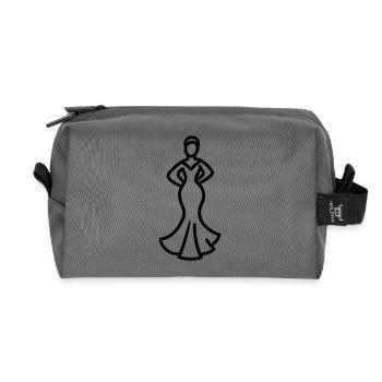 flamenco - Trousse de toilette en tissu recyclé - anthracite - Devant
