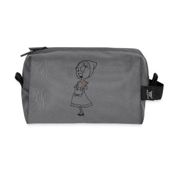 SERBSKA LENKA - contour - - Recycled Toiletry Zip Bag - anthracite - Front