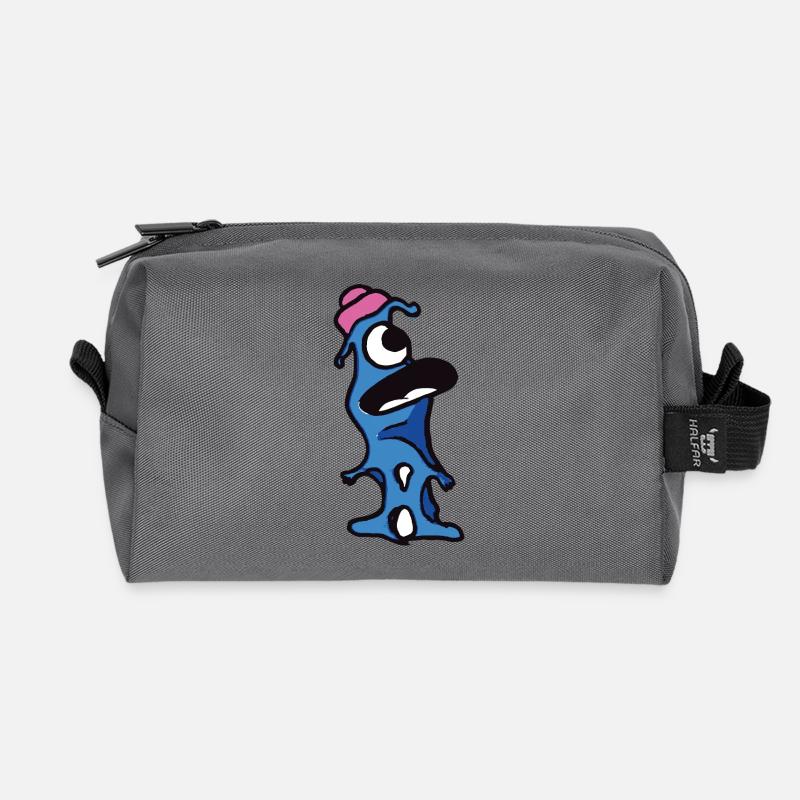Alien Horst - Recycled Toiletry Zip Bag - anthracite
