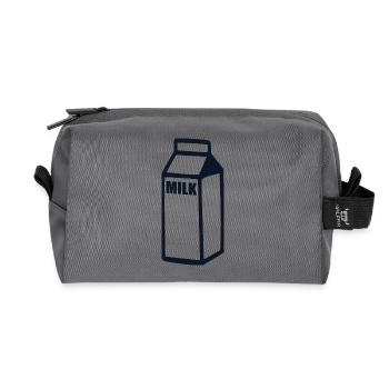 Milch - Recycelte Kulturtasche - Anthrazit - Vorne