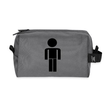 Malé - Recycelte Kulturtasche - Anthrazit - Vorne