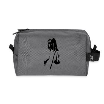 Virgin Mary - Recycled Toiletry Zip Bag - anthracite - Front