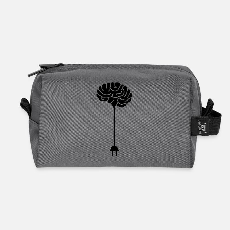 Hirnstecker - Recycled Toiletry Zip Bag - anthracite