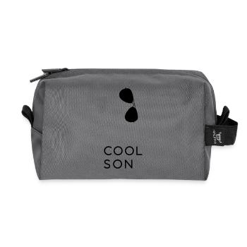 Cool Son - Vater und Sohn Partnerlook Shirts - Recycelte Kulturtasche - Anthrazit - Vorne