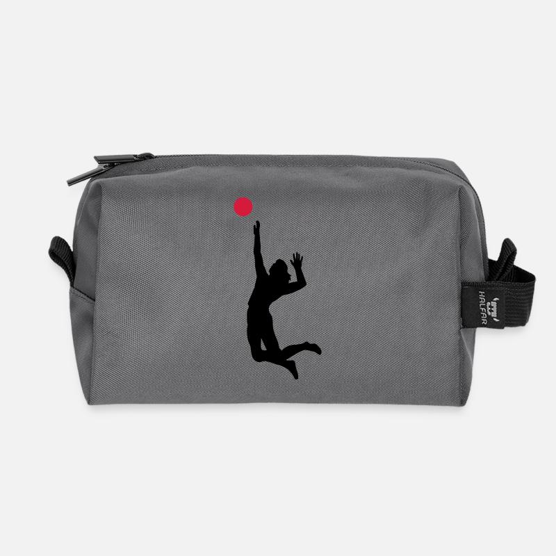 volleyball - Recycelte Kulturtasche - Anthrazit