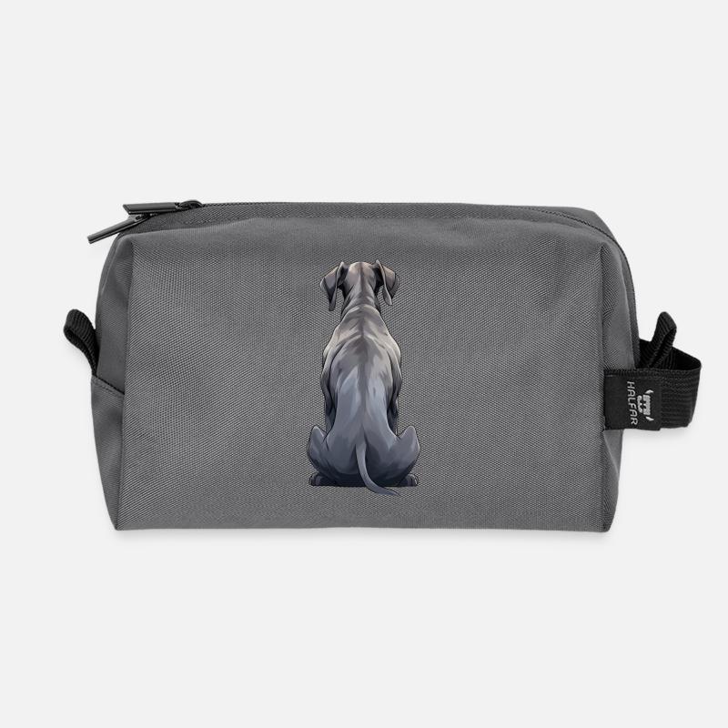 Deutsche Dogge - Recycelte Kulturtasche - Anthrazit