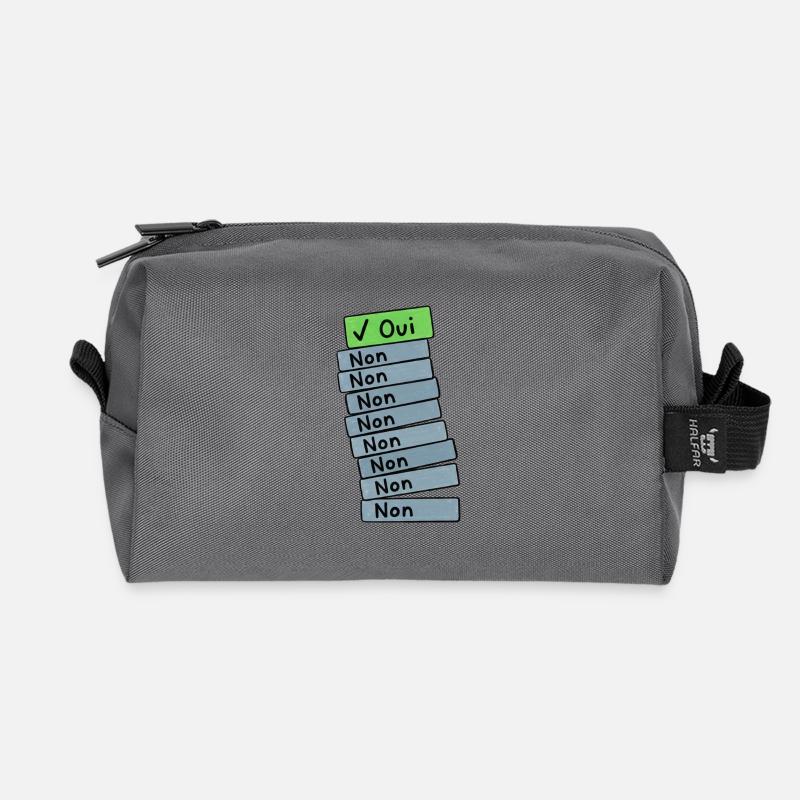 Stack of Folders - Recycled Toiletry Zip Bag - anthracite
