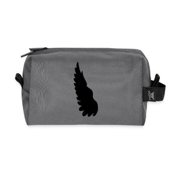 flügel - Recycelte Kulturtasche - Anthrazit - Vorne