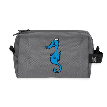 Sea Horse - Trousse de toilette en tissu recyclé - anthracite - Devant