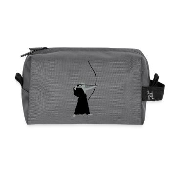Bogenschütze - Recycelte Kulturtasche - Anthrazit - Vorne