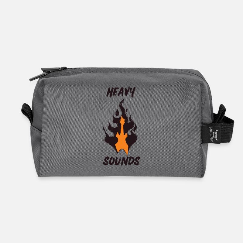 HEAVY SOUNDS METAL HARD ROCK - Recycelte Kulturtasche - Anthrazit