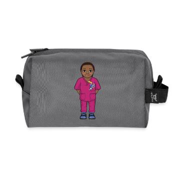Uskan Selma - Trousse de toilette en tissu recyclé - anthracite - Devant