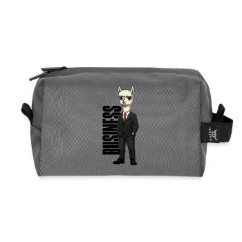 Business Alpaca - Recycled Toiletry Zip Bag - anthracite - Front