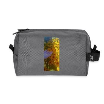 Message positif - Trousse de toilette en tissu recyclé - anthracite - Devant