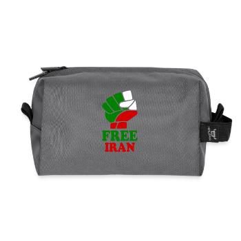 Free iran - Recycelte Kulturtasche - Anthrazit - Vorne