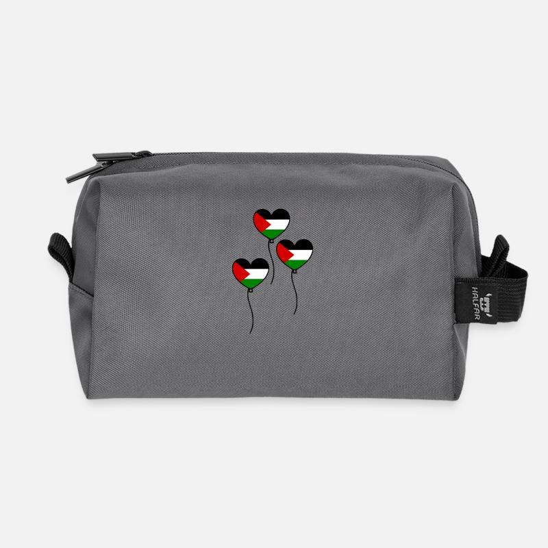 Free palestine - Recycelte Kulturtasche - Anthrazit