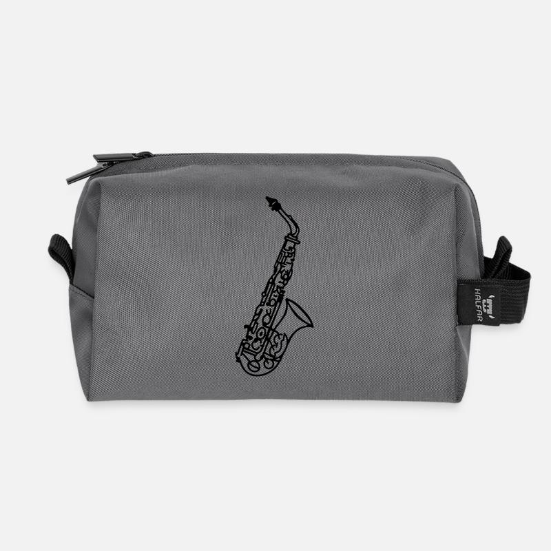 Saxophon - Recycelte Kulturtasche - Anthrazit