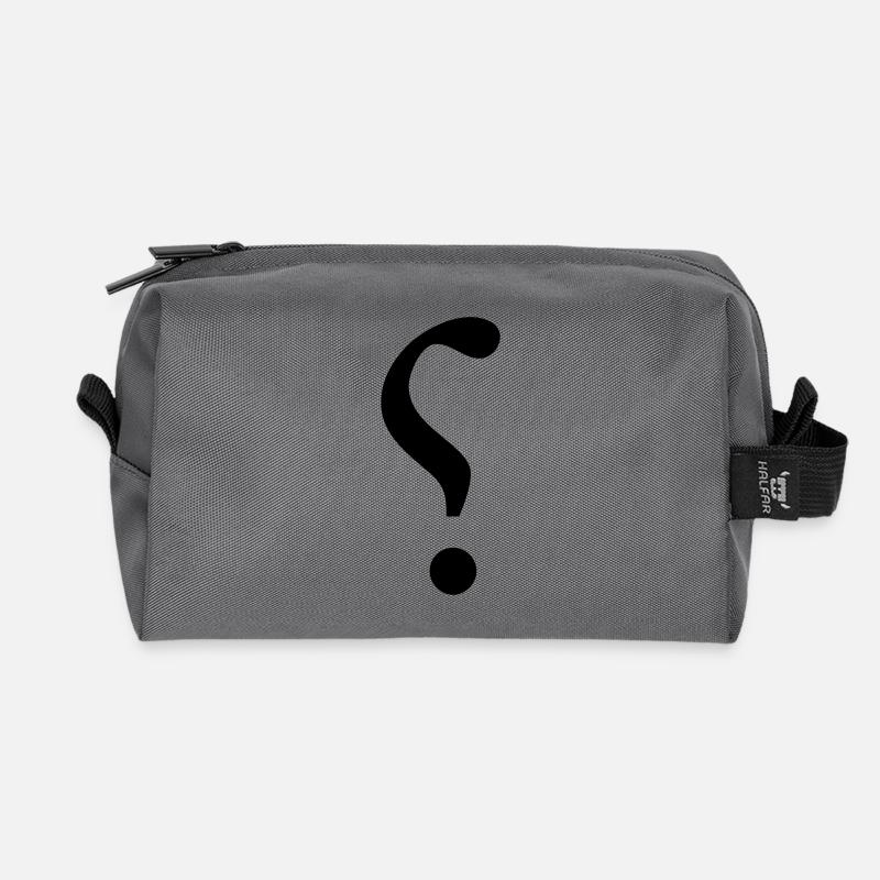 Ironie-Zeichen / ironic mark (1c) - Recycelte Kulturtasche - Anthrazit