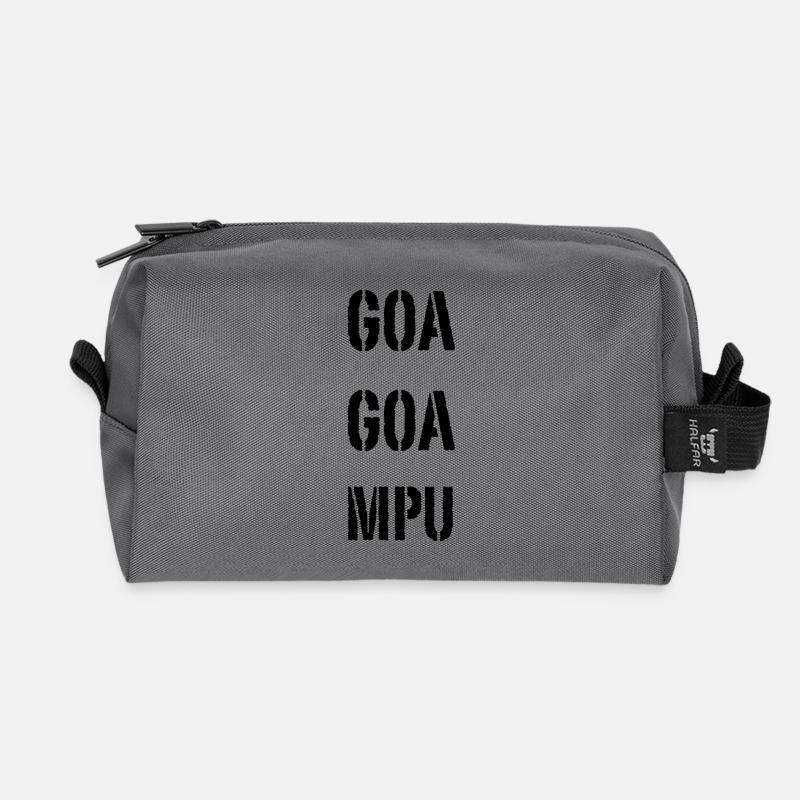 GOA GOA MPU - Recycelte Kulturtasche - Anthrazit