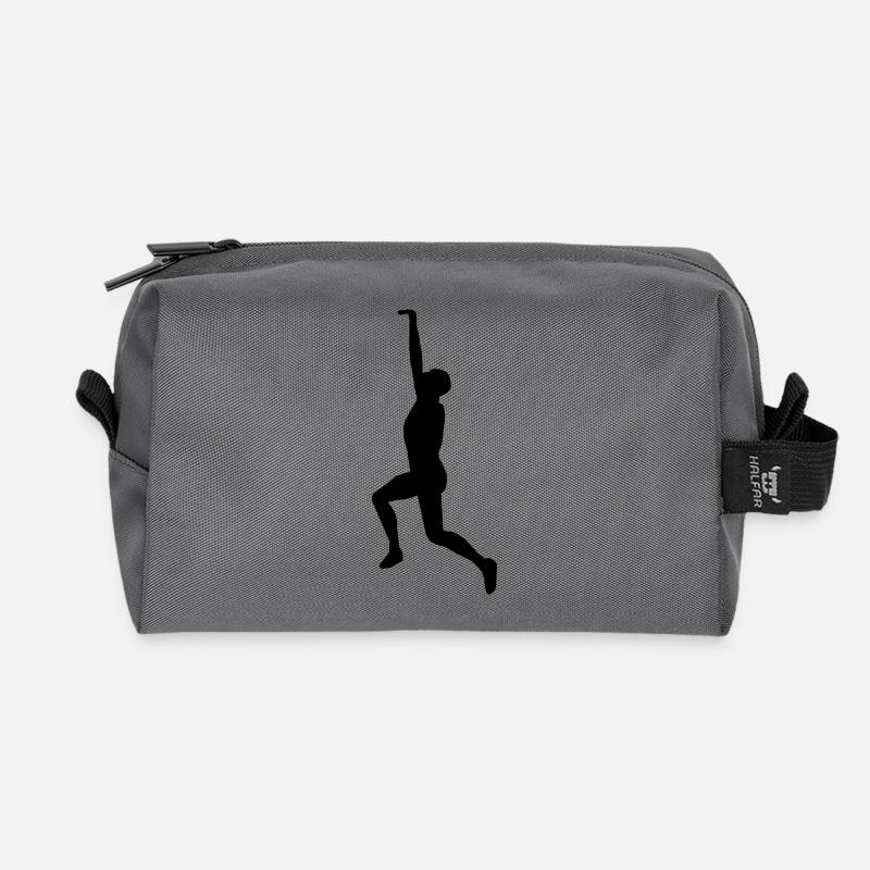 Hanging - Recycled Toiletry Zip Bag - anthracite