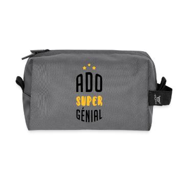 Teenager / Jugendliche / Jugendlicher / Kind - Recycelte Kulturtasche - Anthrazit - Vorne