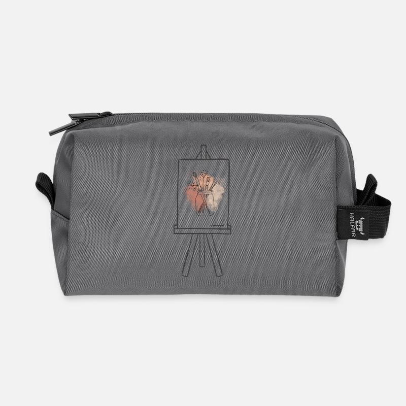 Leinwand - Recycelte Kulturtasche - Anthrazit