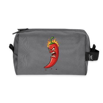 Chili Flamme Furieuse - Trousse de toilette en tissu recyclé - anthracite - Devant