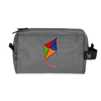 drachen kite - Recycelte Kulturtasche - Anthrazit - Vorne