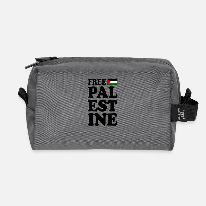 Free palestine - Recycelte Kulturtasche - Anthrazit