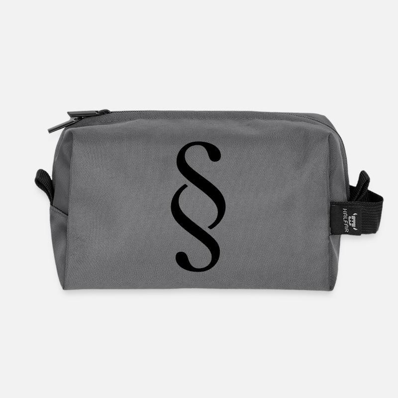 Berufesymbol Paragraf - Recycelte Kulturtasche - Anthrazit