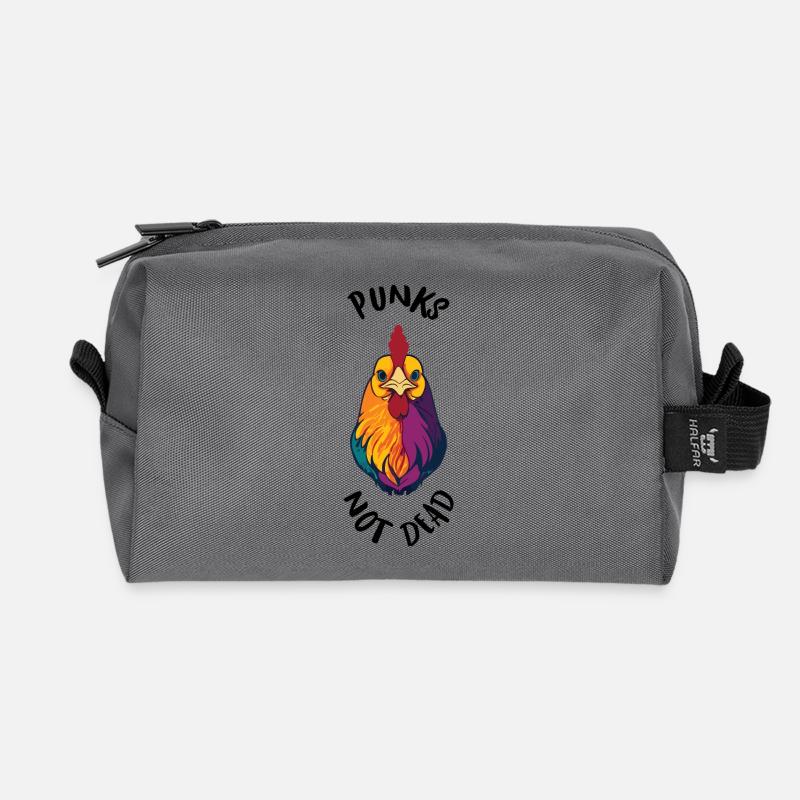 Punks sind nicht tot - Recycelte Kulturtasche - Anthrazit