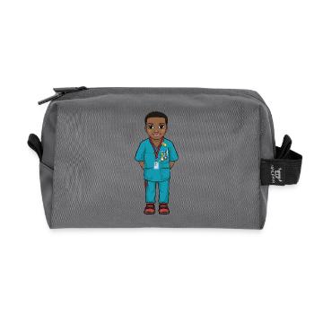 Uskan Gabriel - Recycled Toiletry Zip Bag - anthracite - Front