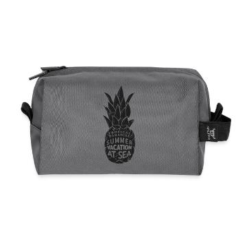 Pineapple Tropical Paradise Urlaube am Meer - Recycelte Kulturtasche - Anthrazit - Vorne