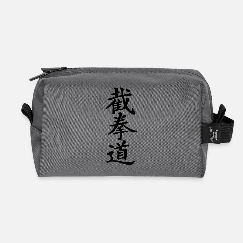 Jeet Kune Do_kanji - Recycelte Kulturtasche - Anthrazit
