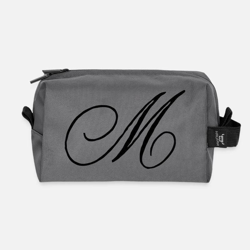 -M- - Recycelte Kulturtasche - Anthrazit