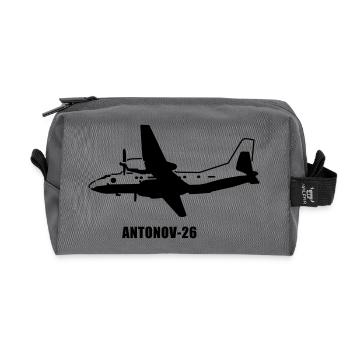 antonov26 - Recycled Toiletry Zip Bag - anthracite - Front