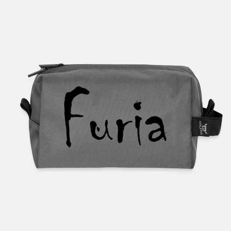 Wut - Recycelte Kulturtasche - Anthrazit