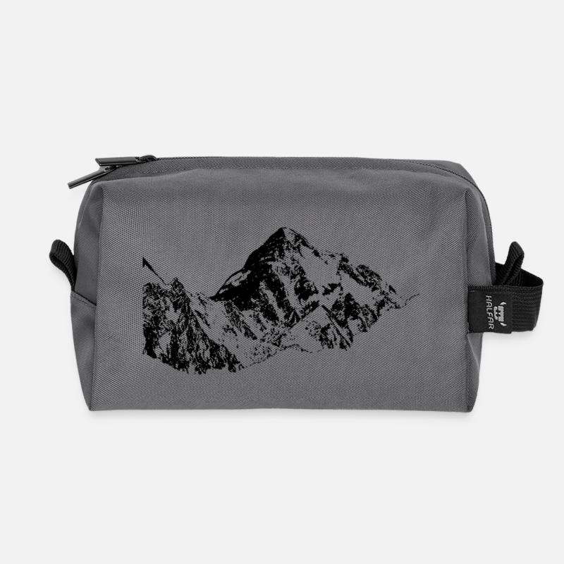k2 - Recycelte Kulturtasche - Anthrazit