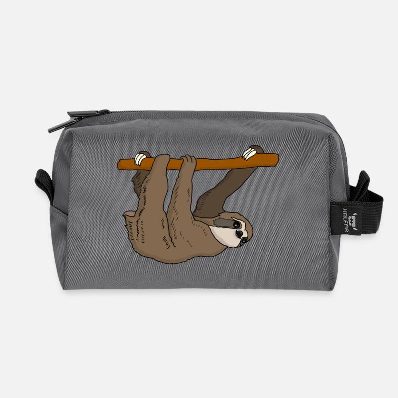 Faultier - Recycelte Kulturtasche - Anthrazit
