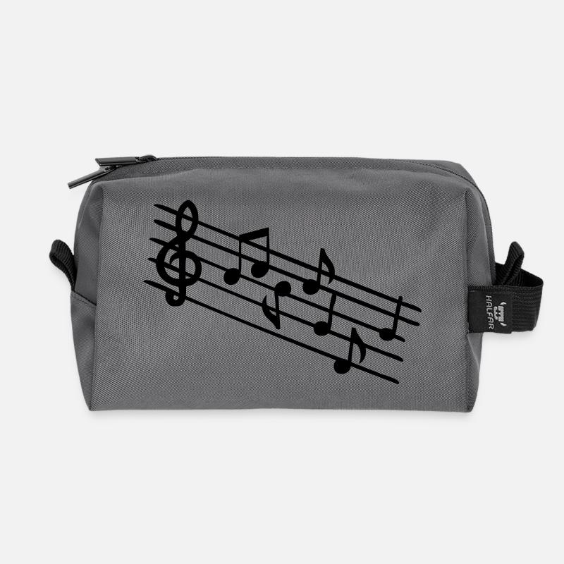 Musik Notensymbol - Recycelte Kulturtasche - Anthrazit